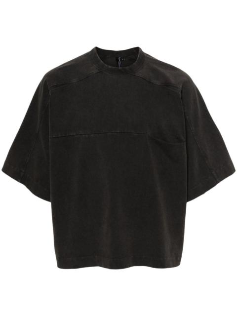 panelled organic-cotton T-shirt