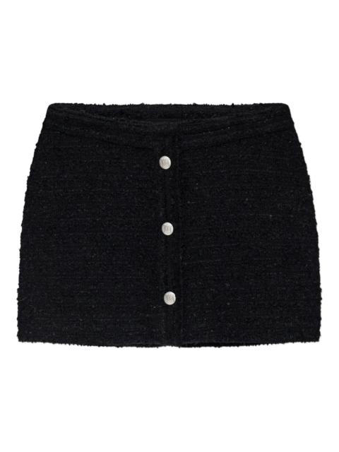 bouclé mini skirt