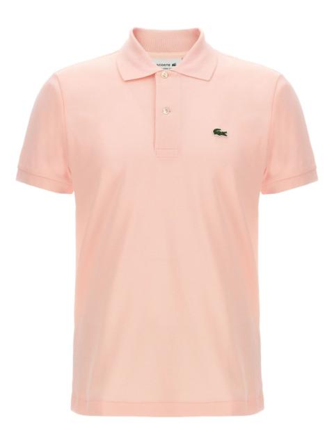 logo-patch side-splits polo shirt