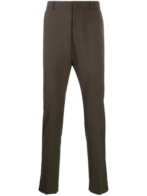 slim-fit tailored trousers