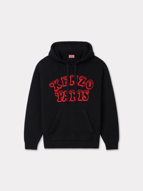 'KENZO VERDY MARKET' genderless knitted hoodie in wool and cotton