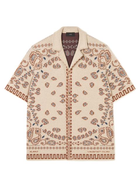 Cotton Piquet Bandana Shirt