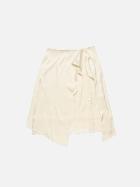 Satin skirt - Cream white