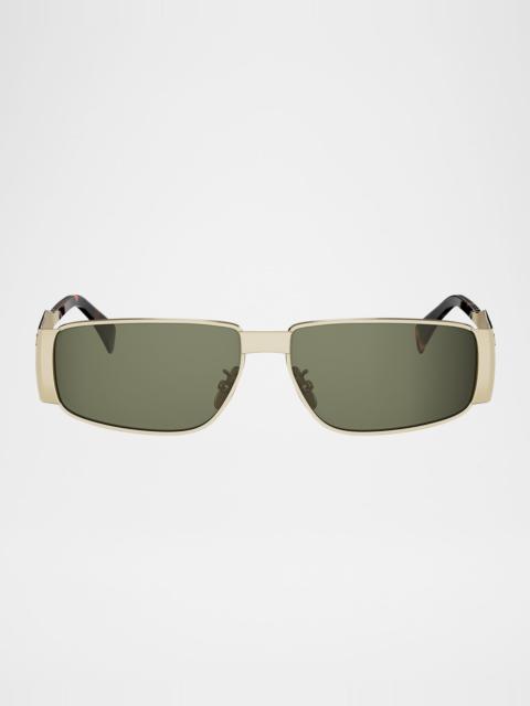 Triomphe Metal Rectangular Sunglasses