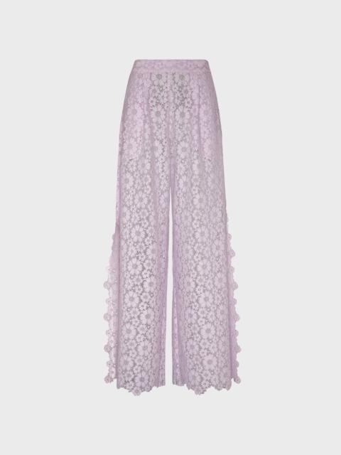 WOMEN PANTS FLOWERS LACE