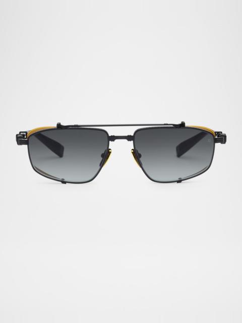Brigade-V Aviator Titanium Sunglasses