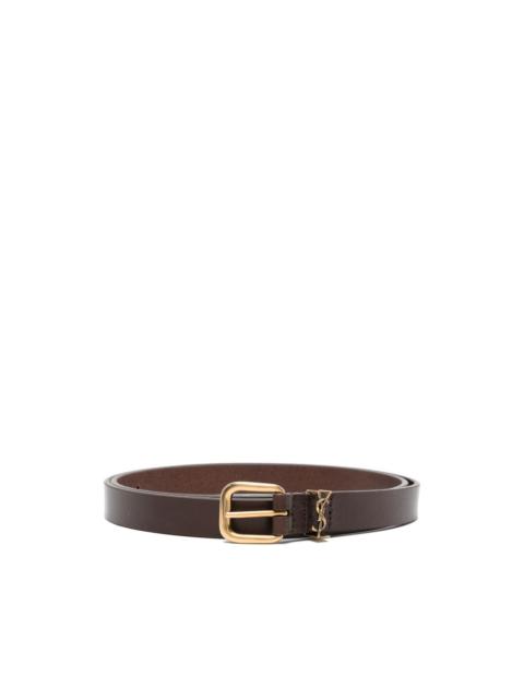 monogram buckle belt