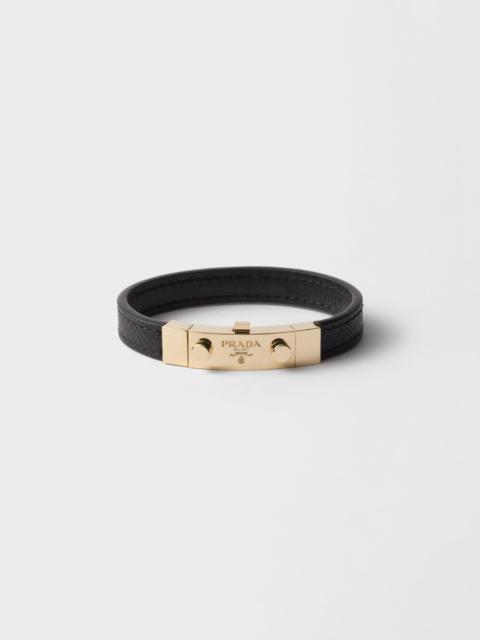 Saffiano leather bracelet
