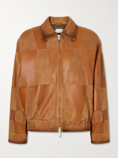 Paneled Leather Jacket