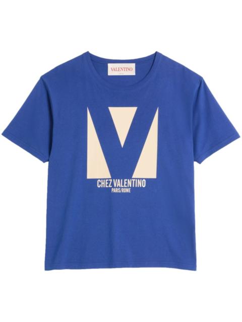 Chez Valentino-print T-shirt