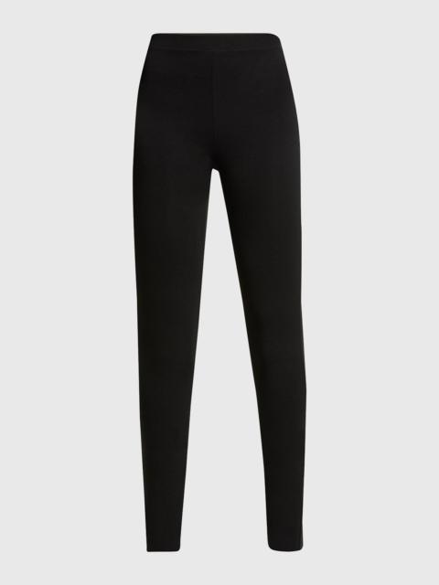 Zip-Cuff Viscose Leggings