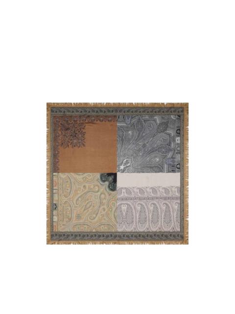 Molare paisley collage scarf