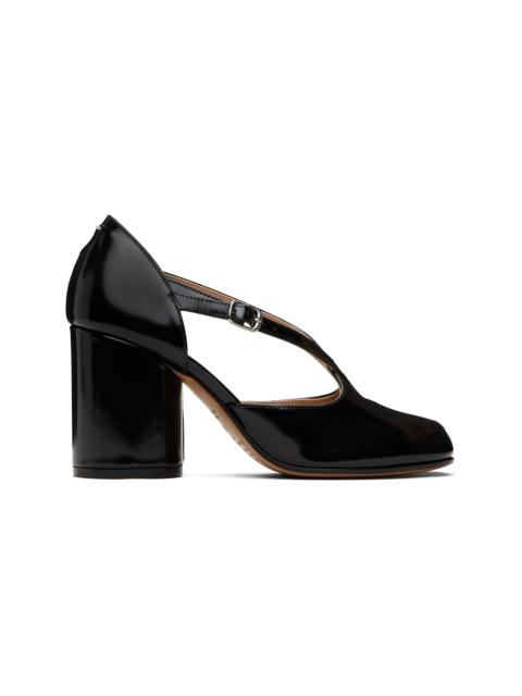 Black Tabi Pump Heeled Sandals