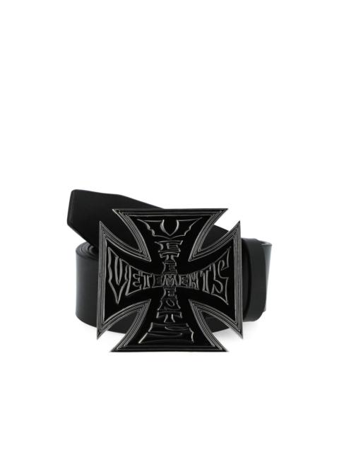 cross-logo belt