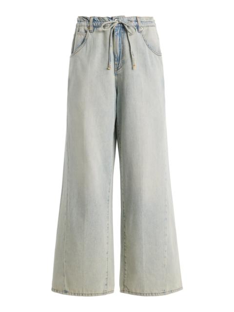 Iris Paper-Bag Jeans blue
