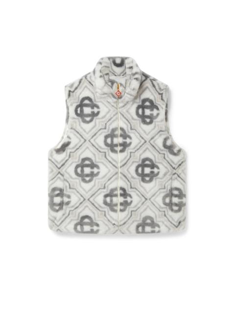 Faux Fur Monogram Gilet | Casablanca Paris