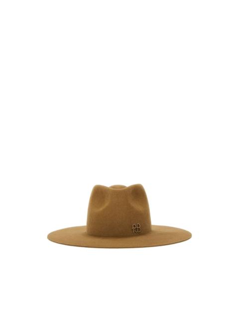 logo-detail felt fedora hat