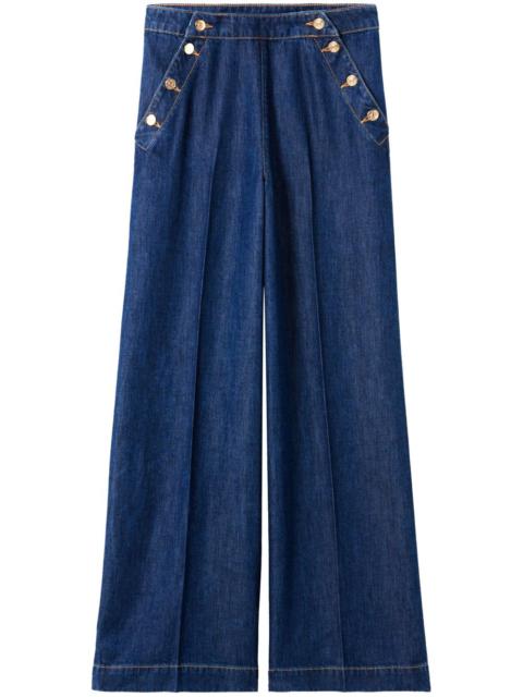 wide-leg sailor trousers