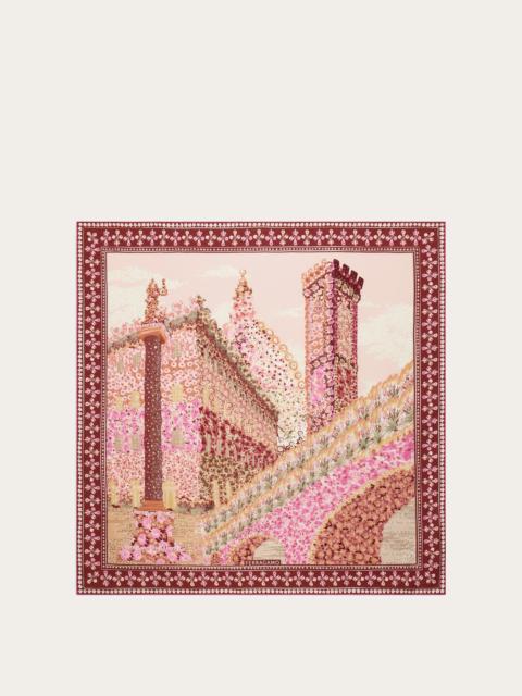 Palazzo print silk scarf