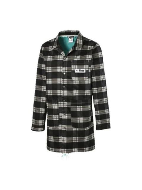 PUMA x Rhude Aop Coat Crossover Plaid Jacket White 595345-02