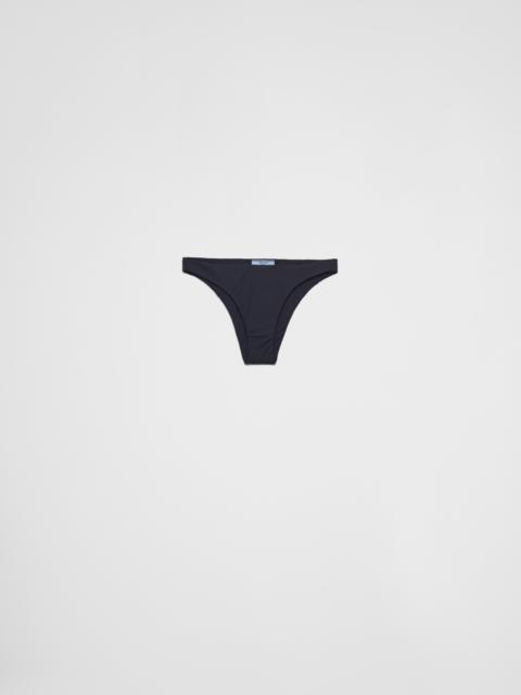 Ribbed knit bikini bottom