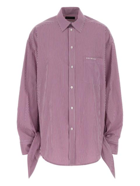 logo-embroidered poplin shirt
