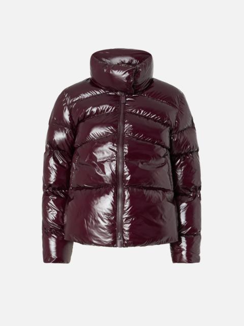 PADDED CRYSTAL NYLON PEA COAT