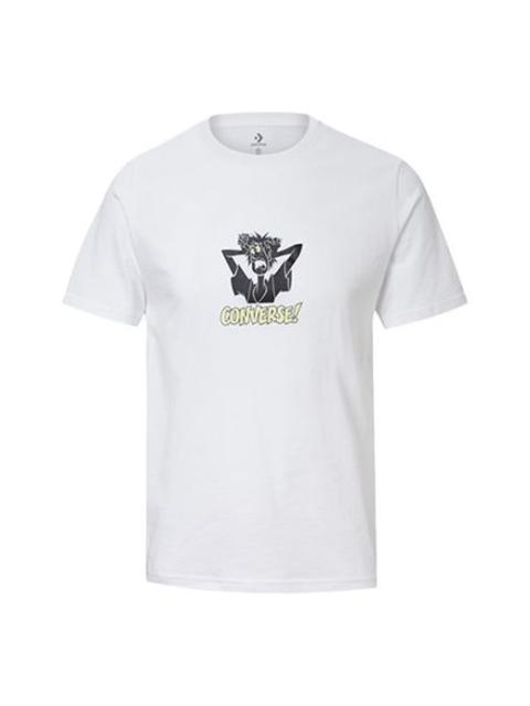 Men's Converse x Scooby Doo Crossover Cartoon Character Short Sleeve White 10020843-A02