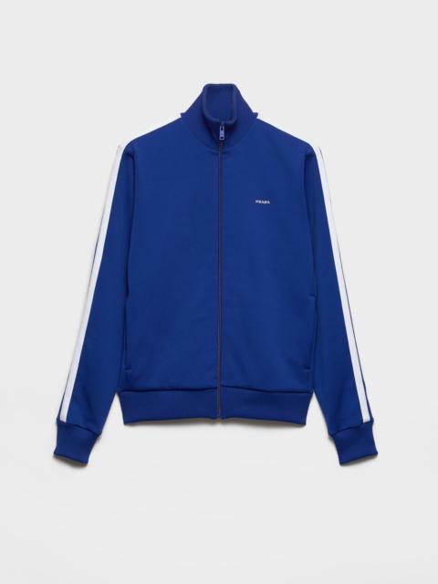Technical fabric blouson jacket