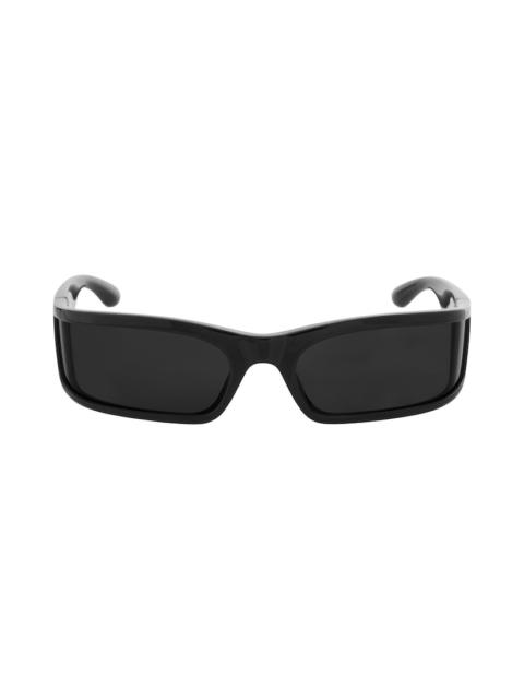 Sunset Rectangle Sunglasses  in Black