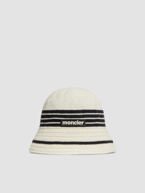 Striped Terry Cloth Bucket Hat