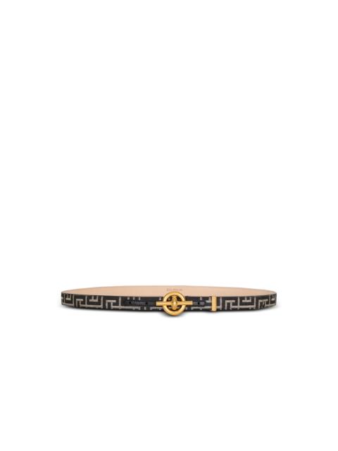 Monogram jacquard T-Bar belt