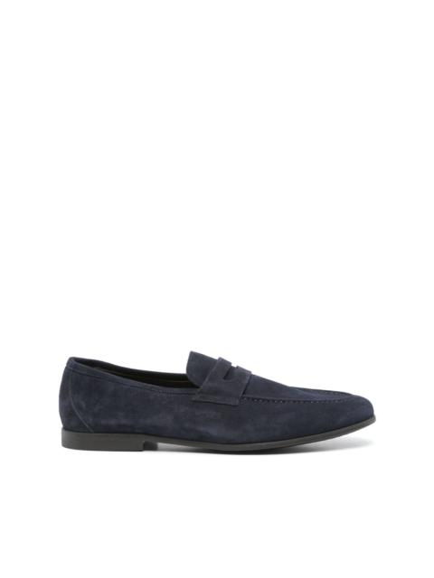 suede loafers