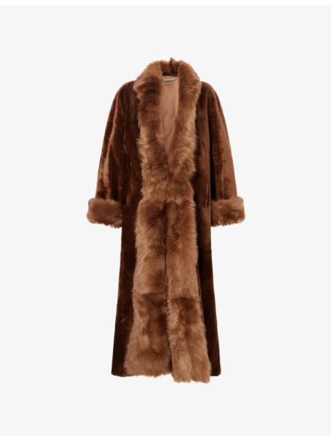 Sima Shearling Maxi Coat