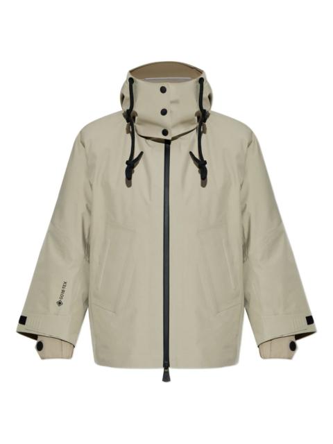button hooded jacket