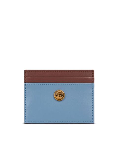 two-tone leather cardholder