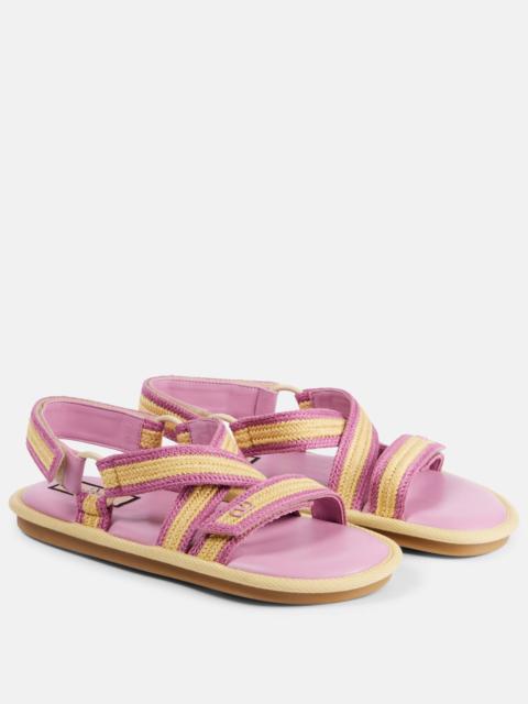 Lake Powell crochet sandals