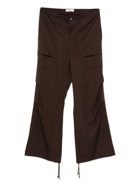 drawstring cargo trousers