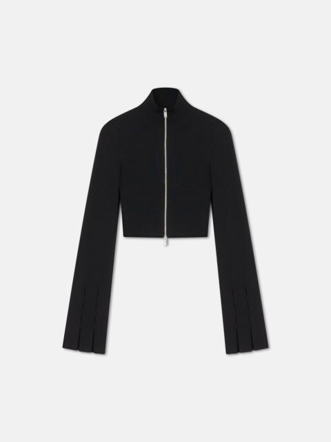 Fringed Zip-Up Cardigan