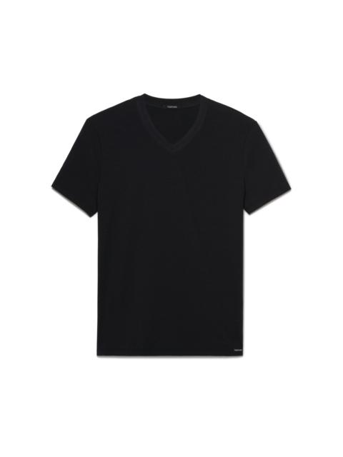 COTTON V-NECK T-SHIRT