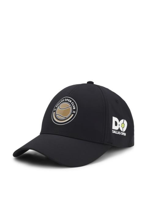 FIVE-PANEL CAP WITH TENNIS ARTWORK AND LOGO