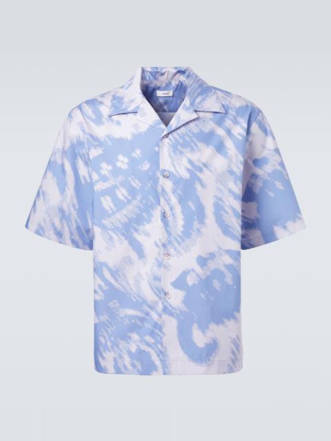 Printed cotton bowling shirt