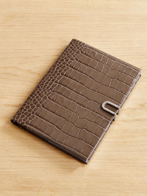 Panama Mara Croc-effect Leather Diary