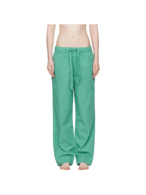 Green Poplin Pyjama Pants