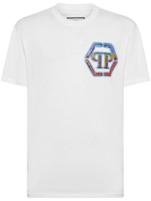 logo-embellished cotton T-shirt