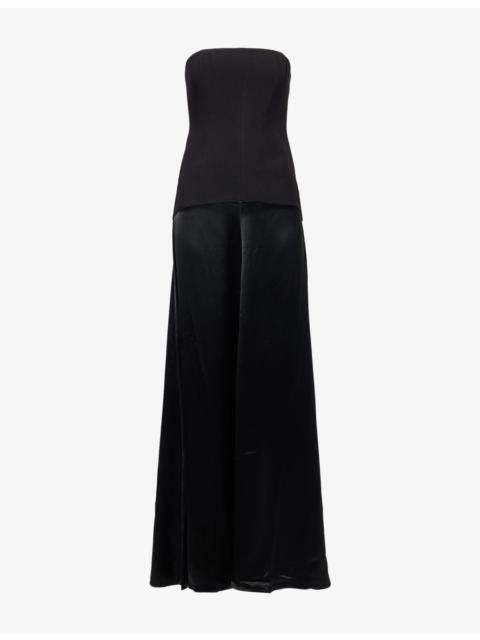 Adri Strapless Woven Maxi Dress