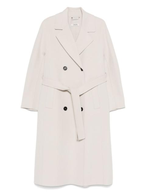 virgin wool double-breasted coat