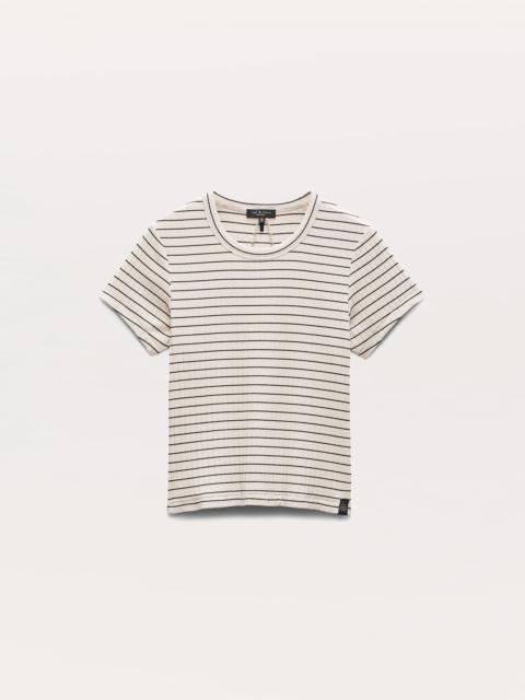 Luca Striped Ribbed-Knit Baby T-Shirt