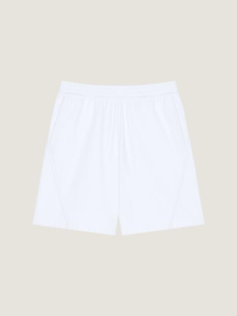 COUTURE SEAM BERMUDA SHORTS IN FLEECE