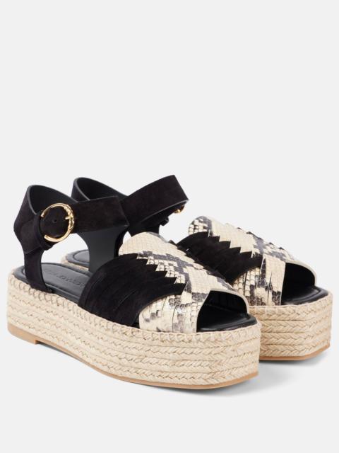 Elsa leather espadrilles